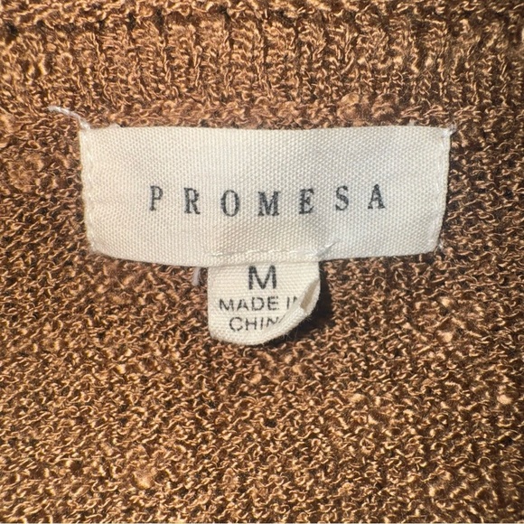 Promesa Brown Star Pattern Sweater and Pants Set - Picture 4 of 4